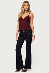 Rhian Lacey Pleated Babydoll Top