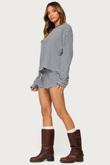 Jainee Striped Long Sleeve T Shirt