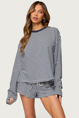 Jainee Striped Long Sleeve T Shirt