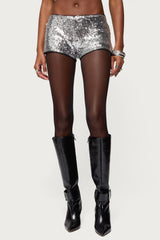 Shauna Sequin Micro Shorts