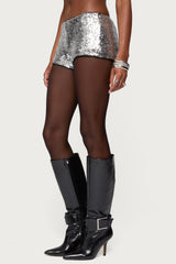 Shauna Sequin Micro Shorts
