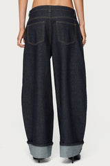 Petite Kella Low Rise Baggy Jeans