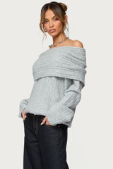 Kadenna Oversized Off Shoulder Sweater