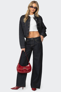 Raelynn Washed Low Rise Baggy Jeans