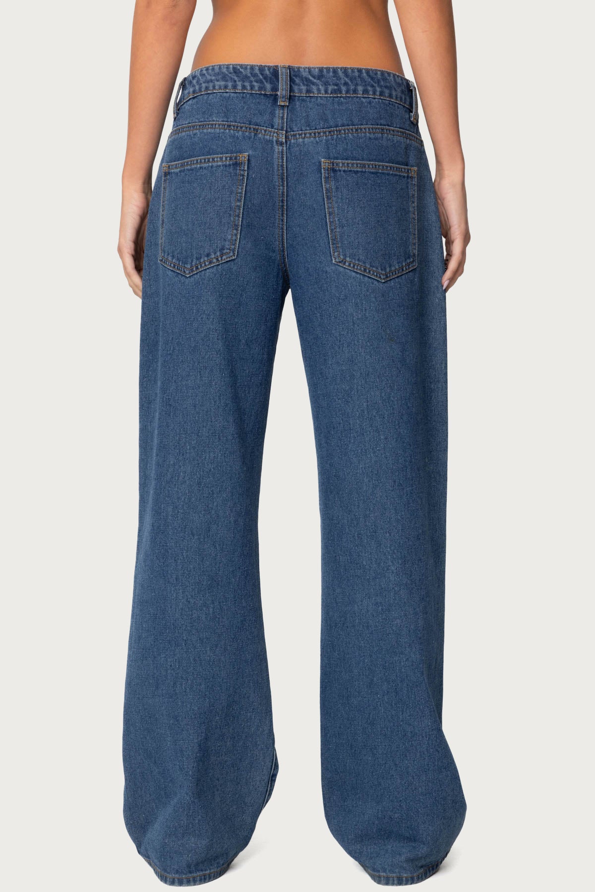 Raelynn Washed Low Rise Baggy Jeans