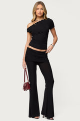 Halli Foldover Mini Skirt Pants