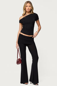 Halli Foldover Mini Skirt Pants