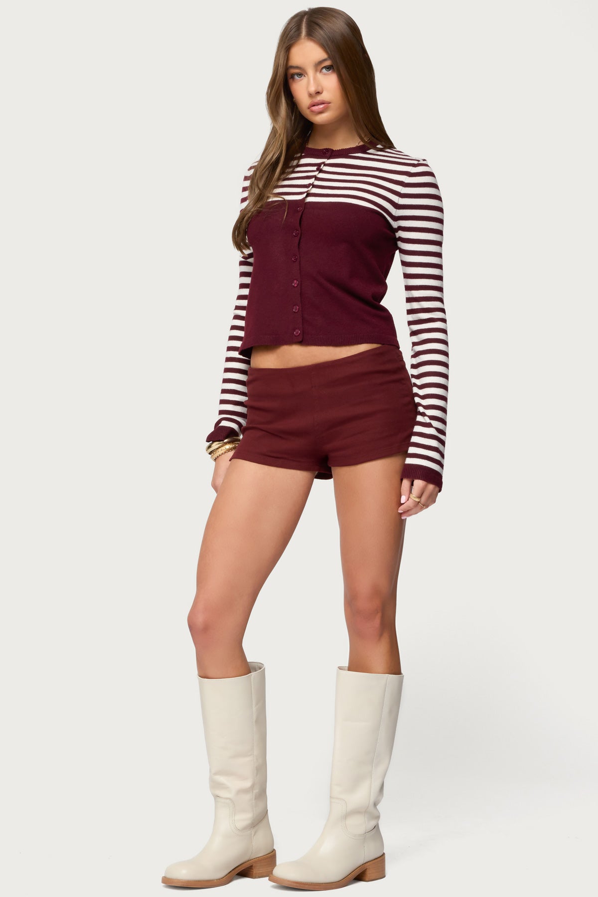 Goni Stripey Knit Cardigan