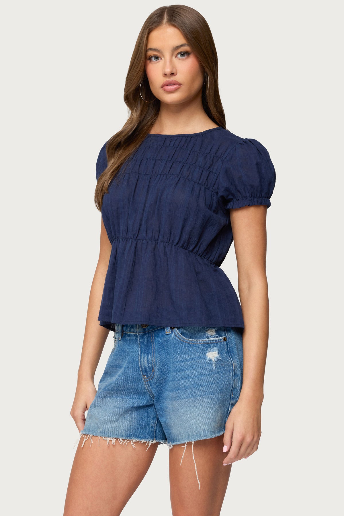 Maricella Gathered Tiered Top