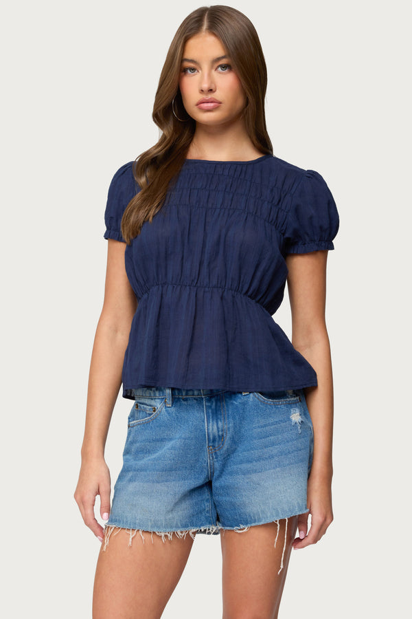 Maricella Gathered Tiered Top