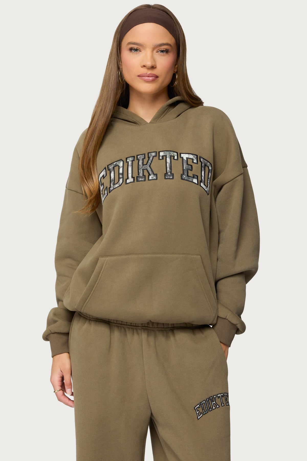 Camo Crush Edikted Oversized Hoodie