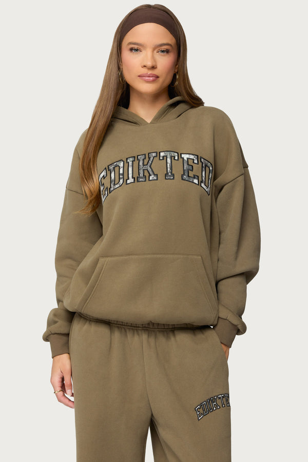 Camo Crush Edikted Oversized Hoodie