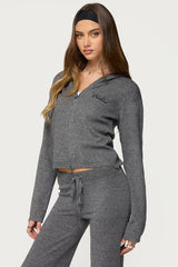 Ayah Knit Zip Up Hoodie