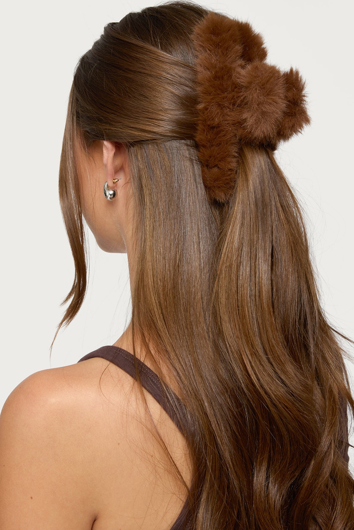 Faux Fur Hair Clip