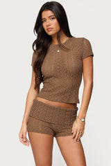 Rye Sheer Textured T Shirt