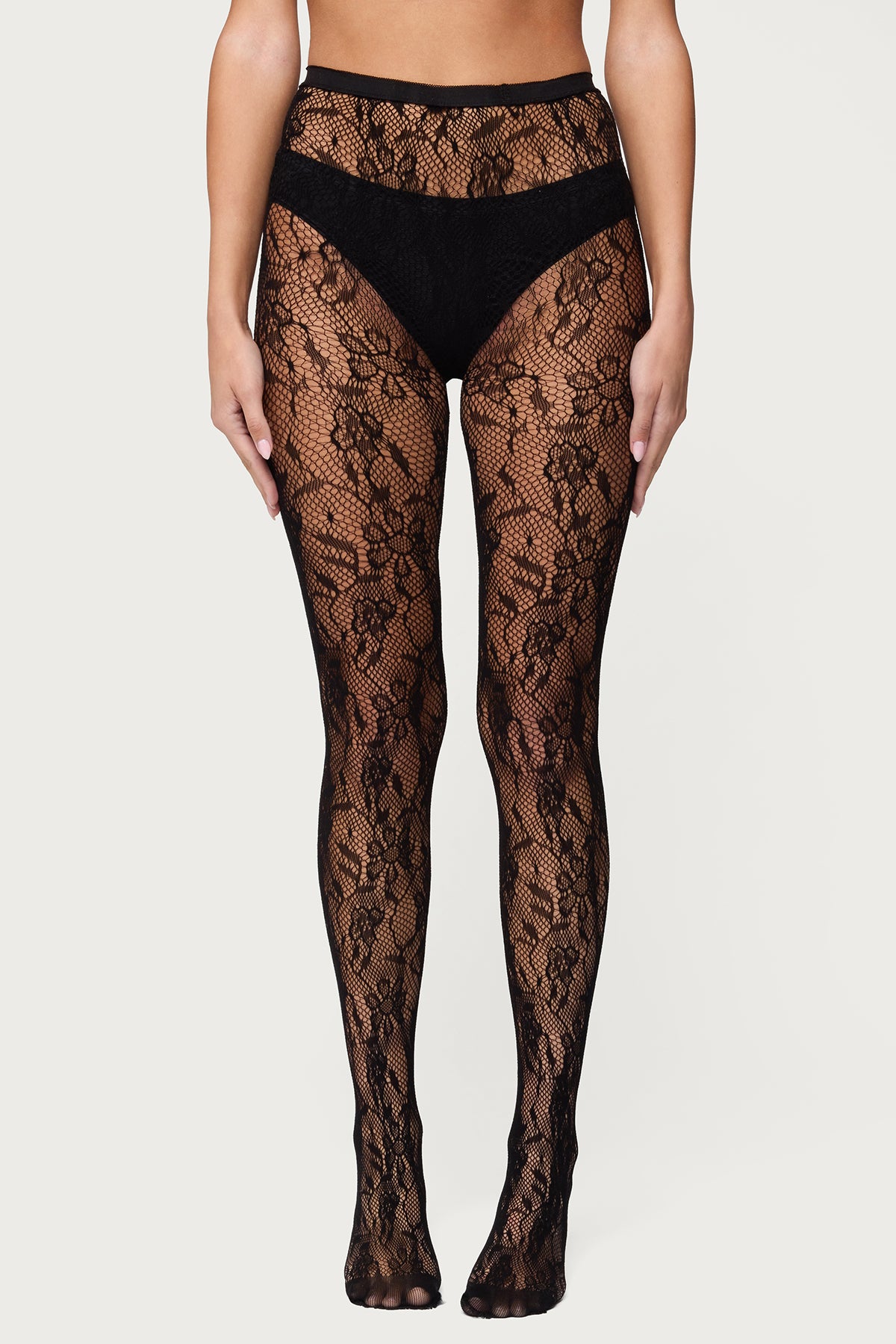 Lacey Fishnet Tights