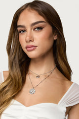 Textured Duo Layered Necklace