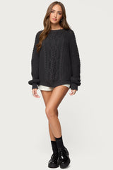Lira Chunky Cable Knit Sweater