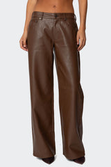 Tatiana Faux Leather Pants
