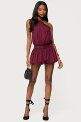 Aida Backless Bubble Mini Dress