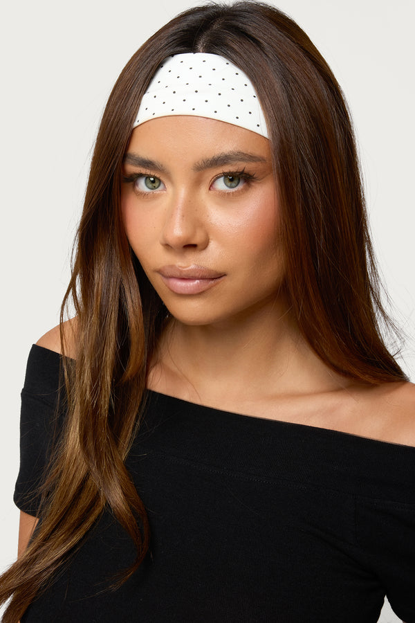 Polka Dot Printed Headband