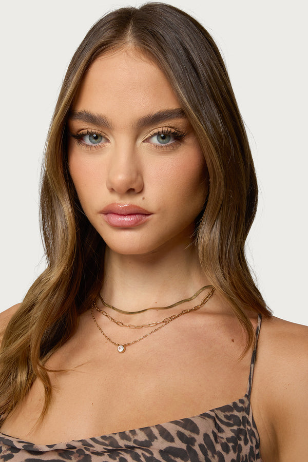 Mixed Chain Necklace Set