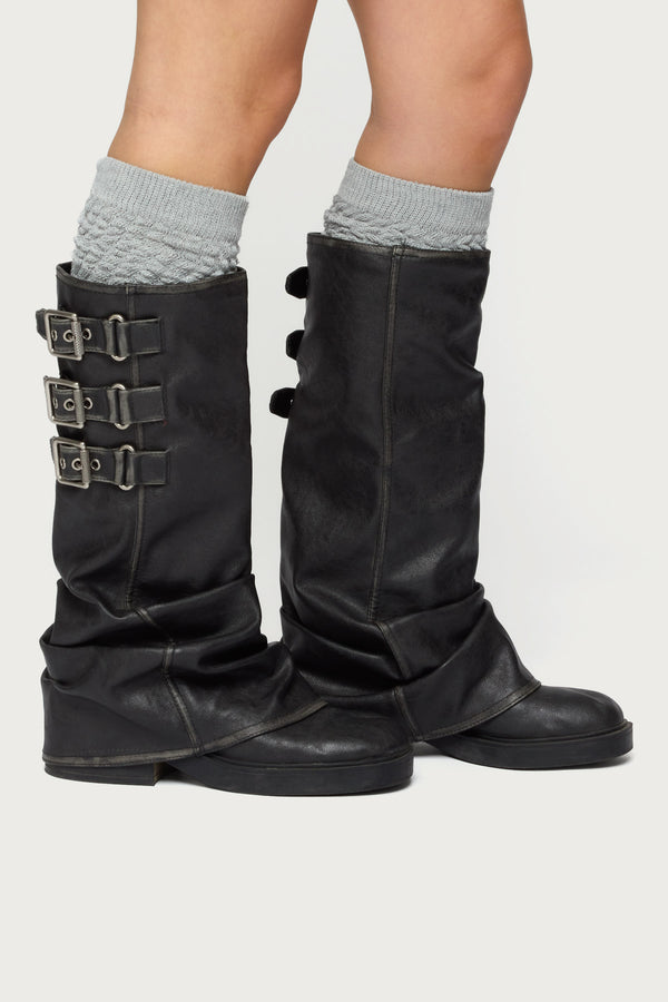 Knee High Scrunch Socks