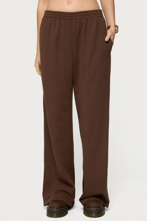 Binah Wide Leg Terry Sweatpants