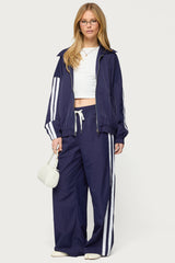Kieran Stripey Nylon Track Pants