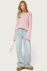 Drop Shoulder Light Knit Sweater