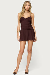 Deborah Ruched Mini Dress