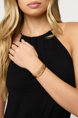 Layered Mixed Arm Cuff