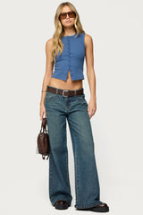 Basel Button Up Tank Top