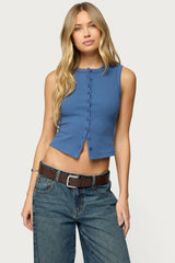Basel Button Up Tank Top