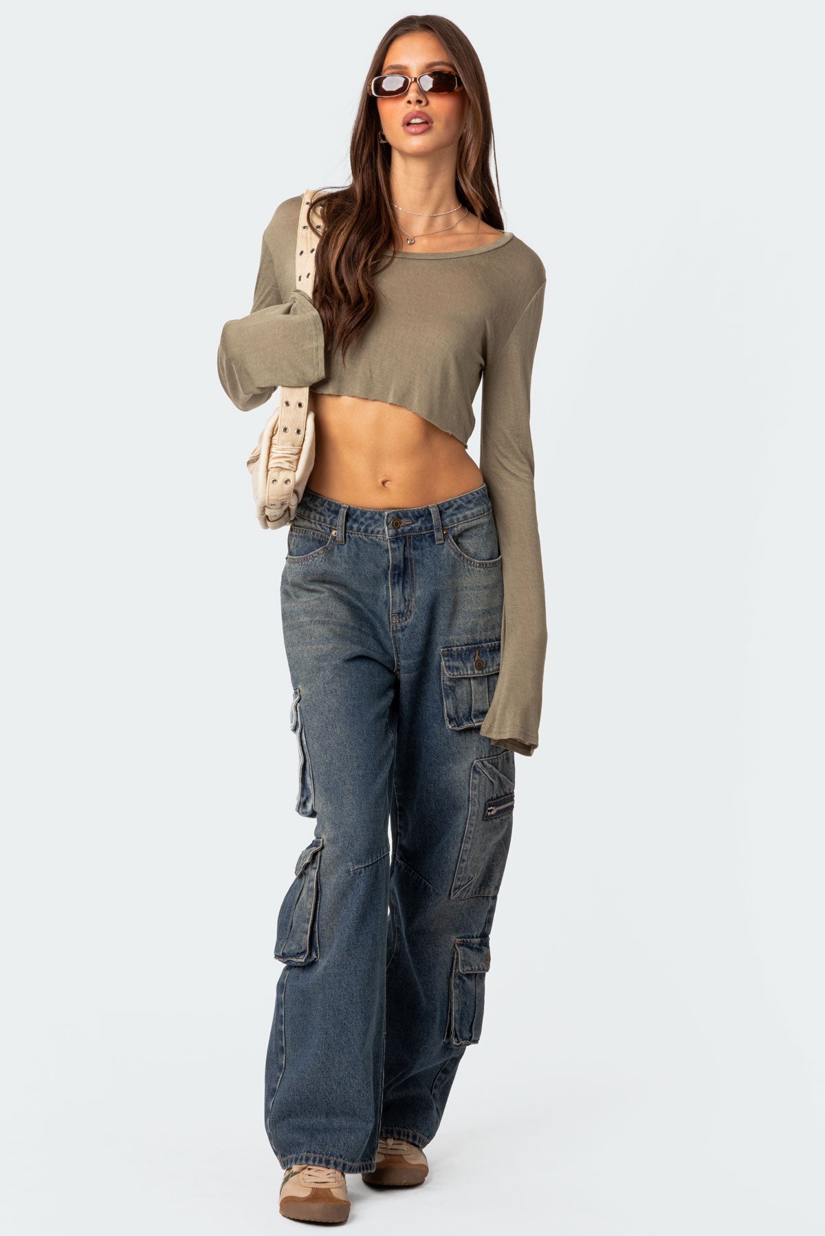 Adana Low Rise Baggy Cargo Jeans