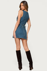 Zurey Stretchy Denim Romper