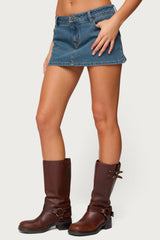 Josiee Stretchy Denim Mini Skort