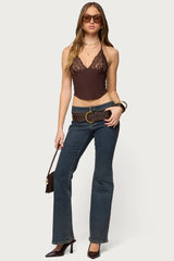 Ghita Lacey Halter Corset