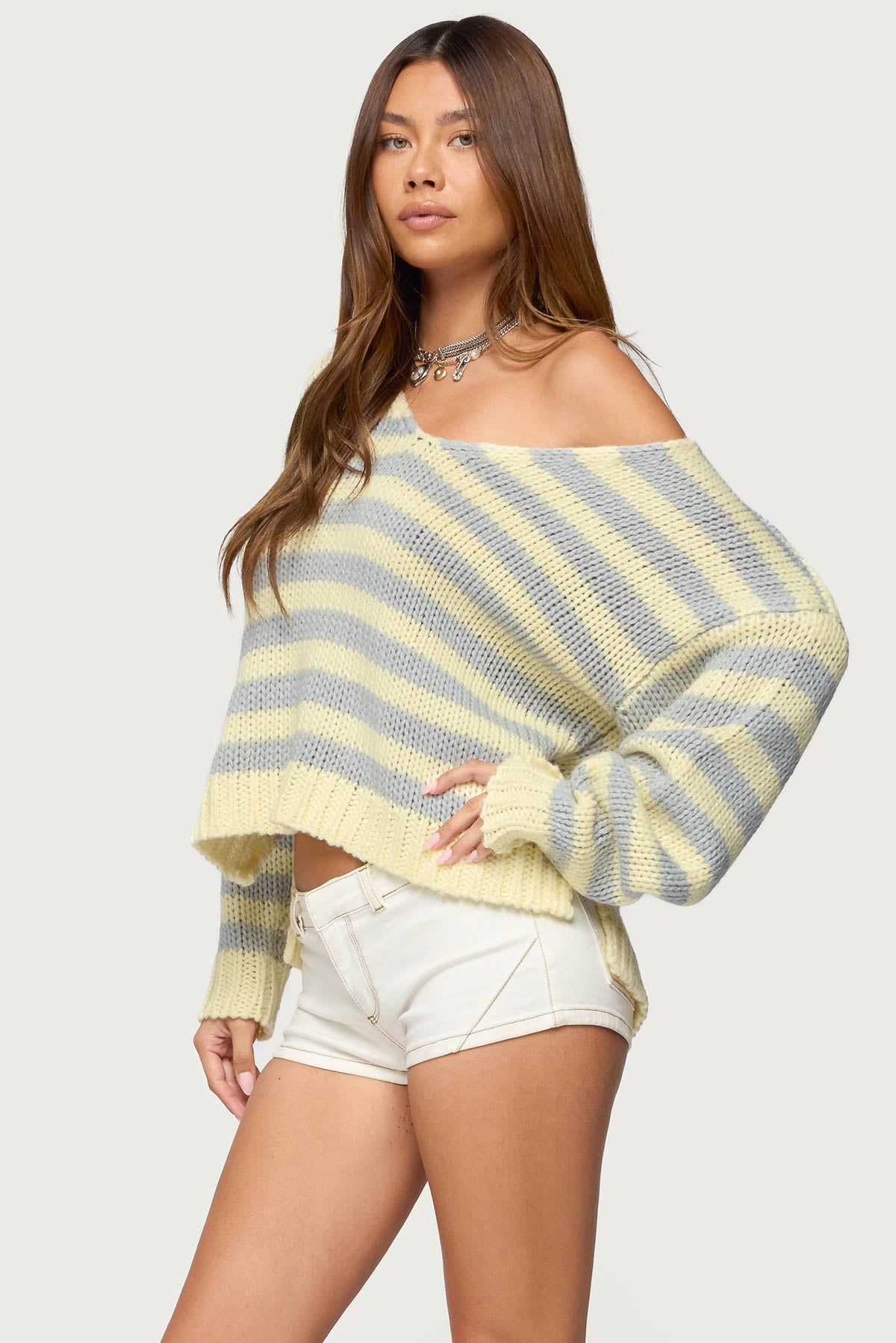 Eugenie Oversized Striped Sweater