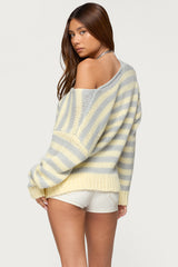 Eugenie Oversized Striped Sweater