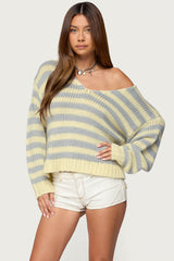 Eugenie Oversized Striped Sweater