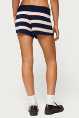 Amaris Striped Knit Shorts