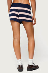 Amaris Striped Knit Shorts