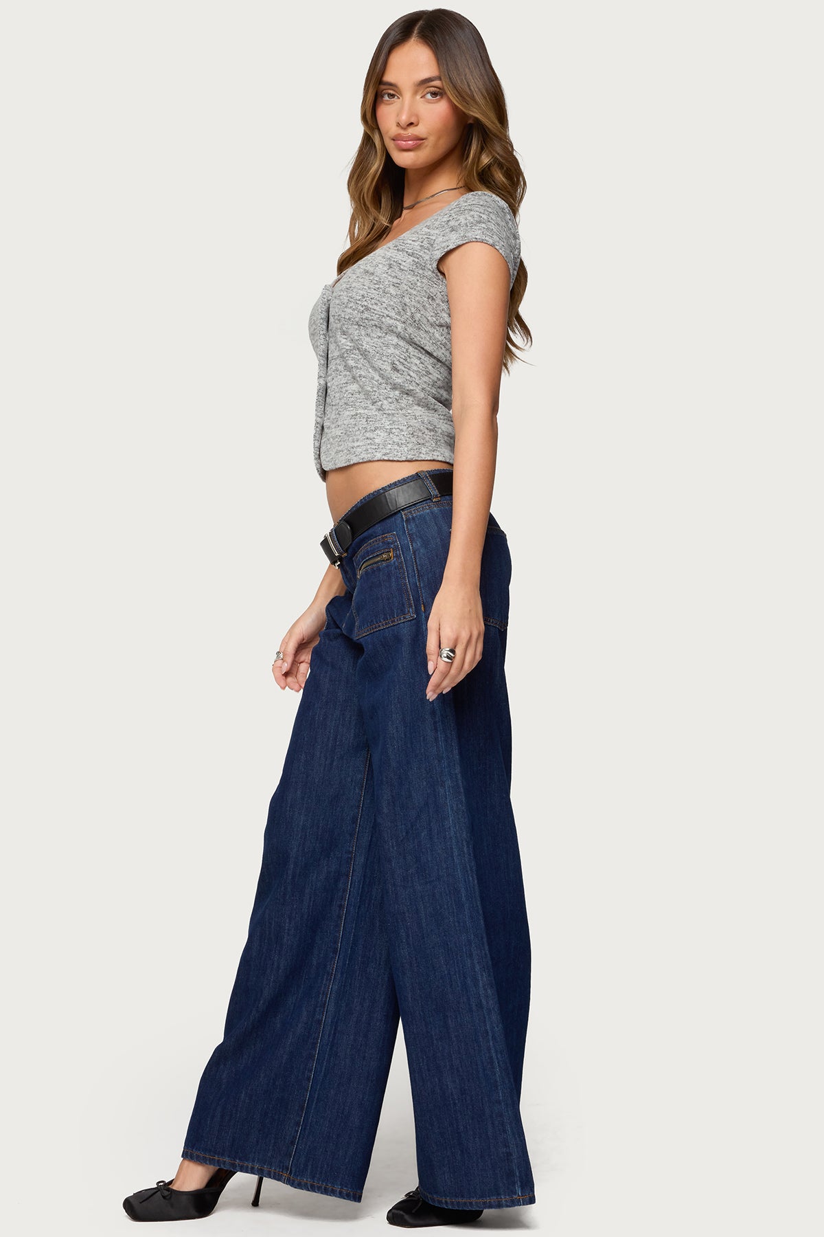 Jimena Low Rise Wide Leg Jeans