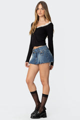 Tracey Lace Trim Top