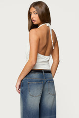 Niya V Neck Halter Top