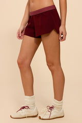 Noemi Stripey Foldover Shorts