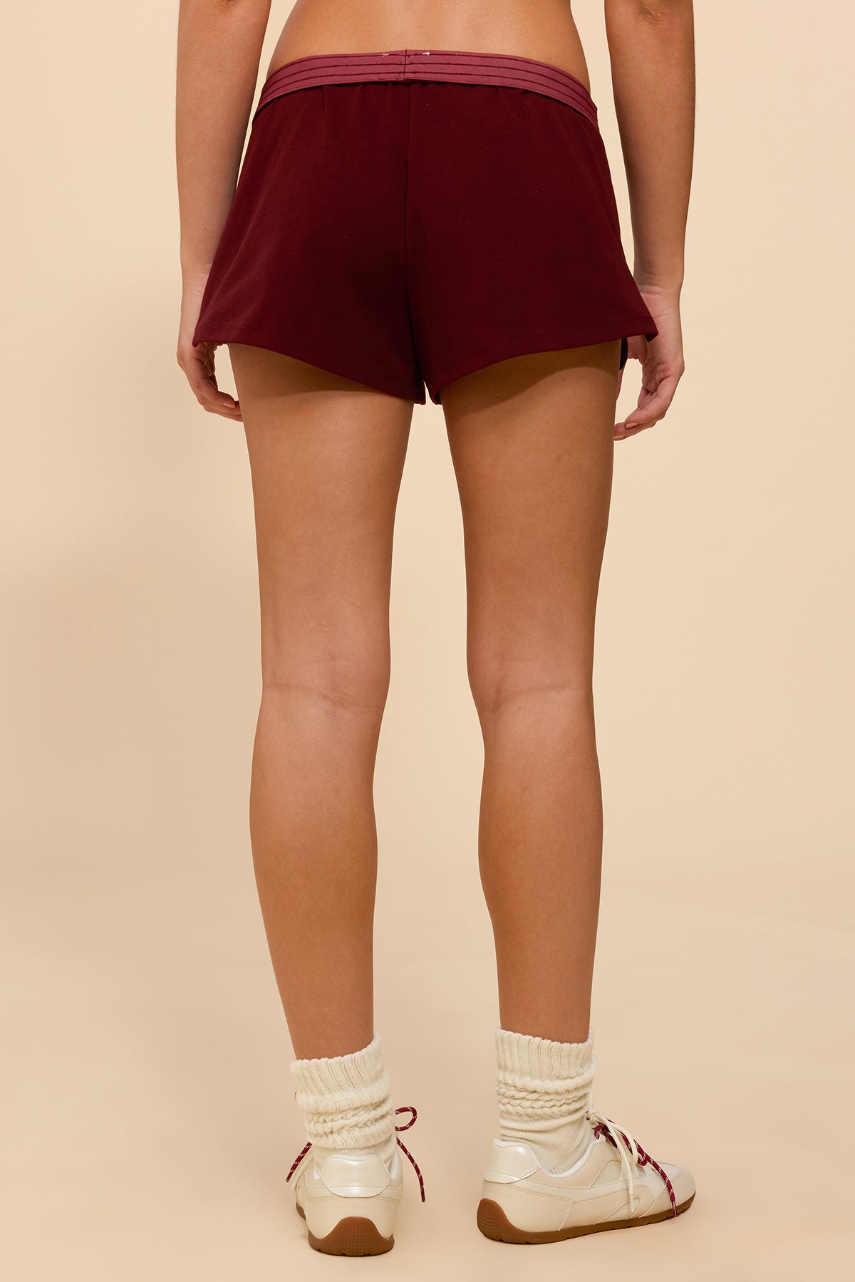 Noemi Stripey Foldover Shorts