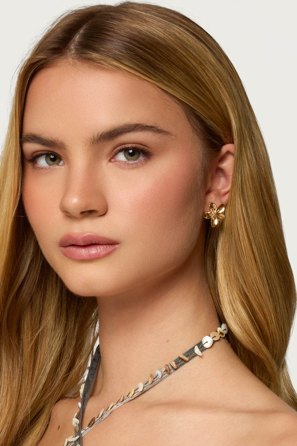 Tropical Fleur Stud Earrings