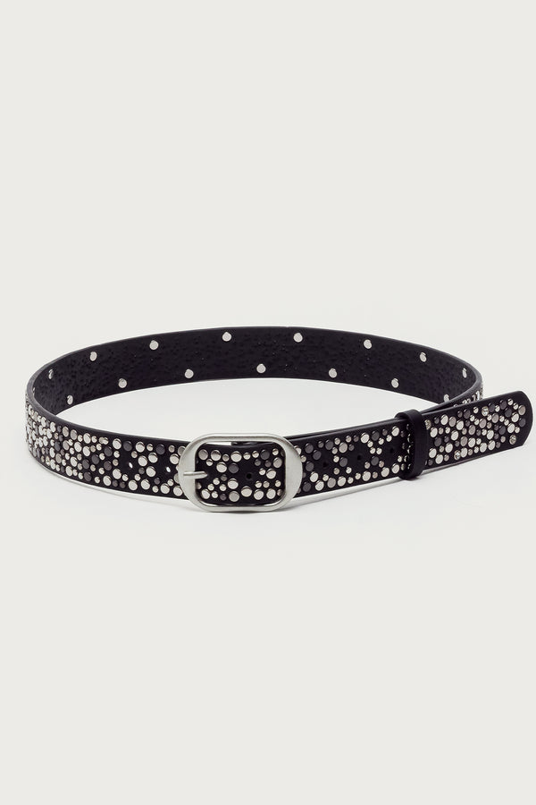 Zinia Studded Faux Leather Belt